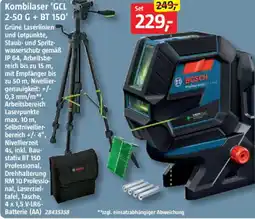 Bauhaus BOSCH Kombilaser 'GCL 2-50 G + BT 150' Set Angebot