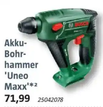 Bauhaus BOSCH Akku- Bohrhammer 'Uneo Maxx' Angebot