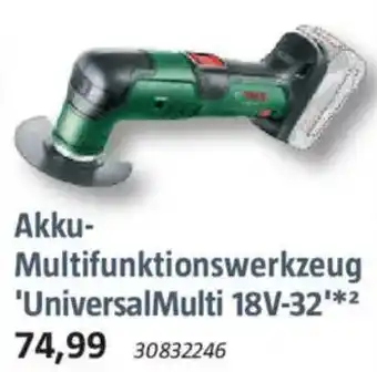 Bauhaus BOSCH Akku- Multifunktionswerkzeug 'UniversalMulti 18V-32' Angebot