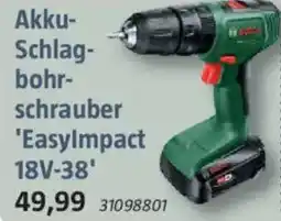 Bauhaus BOSCH Akku- Schlag- bohr- schrauber 'EasyImpact 18V-38'' Angebot