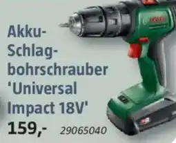 Bauhaus BOSCH Akku- Schlagbohrschrauber 'Universal Impact 18V' Angebot