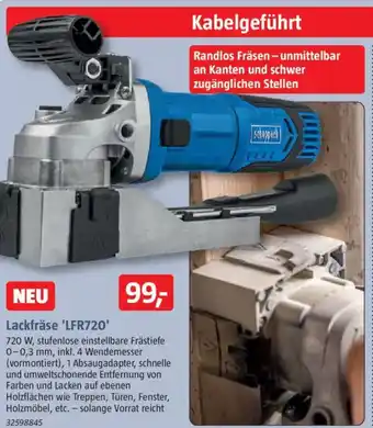 Bauhaus Scheppach Lackfräse 'LFR720' Angebot