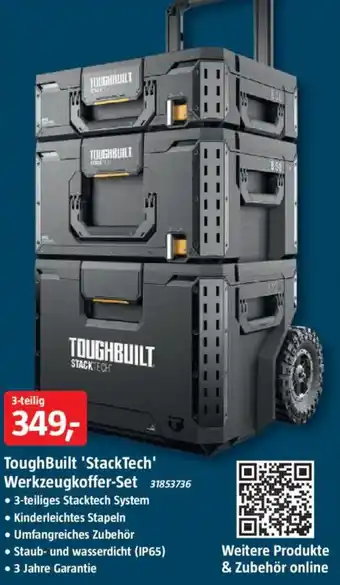 Bauhaus ToughBuilt 'StackTech' Werkzeugkoffer-Set 3-teilig Angebot