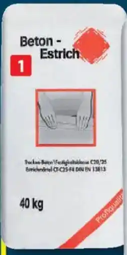 Bauhaus Beton-Estrich Angebot