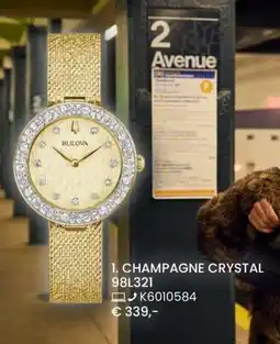 Galeria BULOVA CHAMPAGNE CRYSTAL 98L321 Angebot