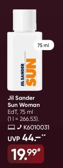 Galeria Jil Sander Sun Woman Angebot