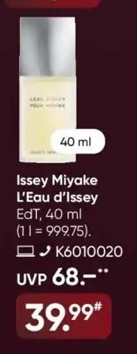 Galeria Issey Miyake L'Eau d'Issey Angebot