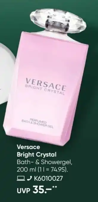 Galeria Versace Bright Crystal Bath- & Showergel Angebot