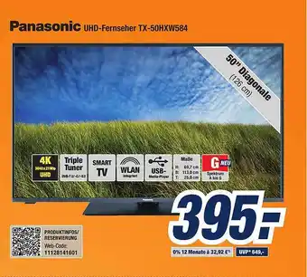 Expert Bening Panasonic Uhd-fernseher Tx-50hxw584 Angebot