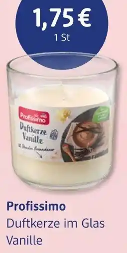 dm drogerie Profissimo Duftkerze im Glas Vanille Angebot