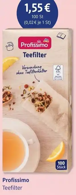 dm drogerie Profissimo Teefilter Angebot