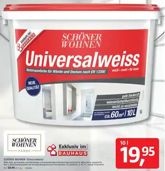 Bauhaus SCHÖNER WOHNEN Universalweiss Angebot