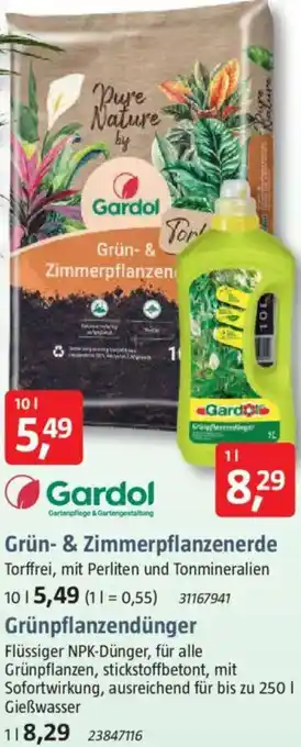Bauhaus Gardol Grün- & Zimmerpflanzenerde Angebot