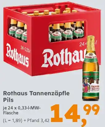 Globus Baumarkt Rothaus Tannenzäpfle Pils Angebot