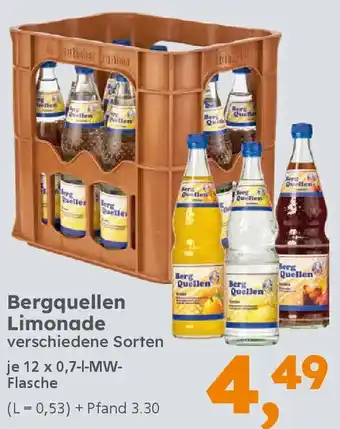 Globus Baumarkt Bergquellen Limonade Angebot