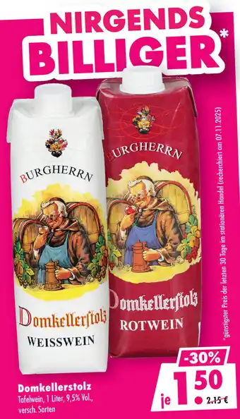 Mäc Geiz BURGHERRN Domkellerstolz Angebot