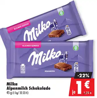 Mäc Geiz Milka Alpenmilch Schokolade Angebot