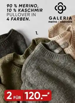 Galeria Herren-Rundhals-Pullover, Jacquard Angebot
