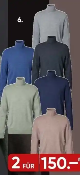 Galeria Herren Pullover mit Polo oder Rollkragen Angebot