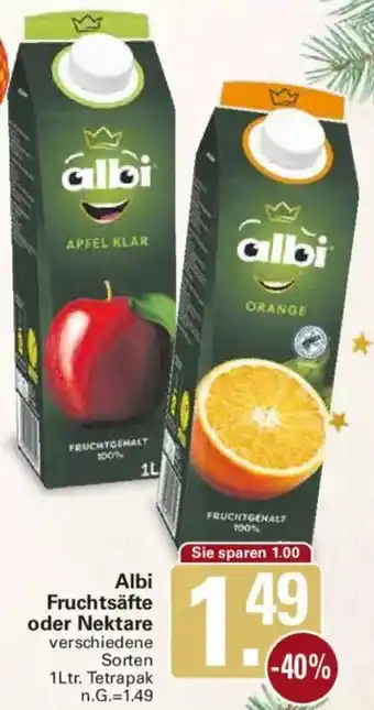 WEZ Albi Fruchtsäfte oder Nektare Angebot