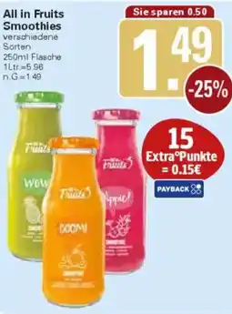 WEZ All in Fruits Smoothies Angebot