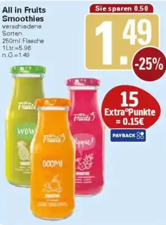 WEZ All in Fruits Smoothies Angebot