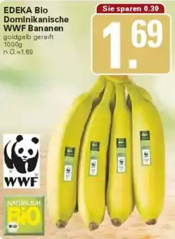 WEZ EDEKA Bio Dominikanische WWF Bananen Angebot