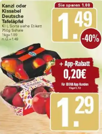 WEZ Kanzi oder Kissabel Deutsche Tafeläpfel Angebot