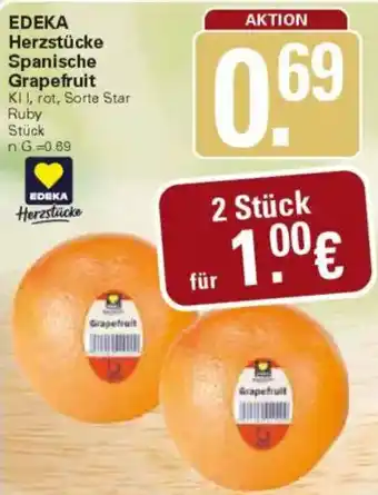 WEZ EDEKA Herzstücke Spanische Grapefruit Angebot