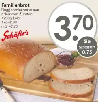 WEZ Schäfer's Familienbrot Angebot