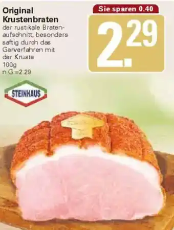 WEZ STEINHAUS Original Krustenbraten Angebot