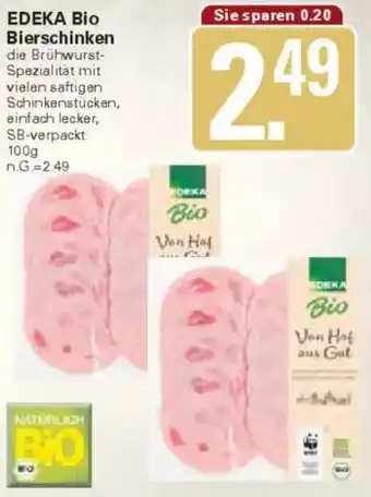 WEZ EDEKA Bio Bierschinken Angebot
