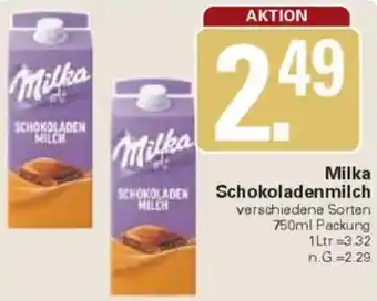 WEZ Milka Schokoladenmilch Angebot