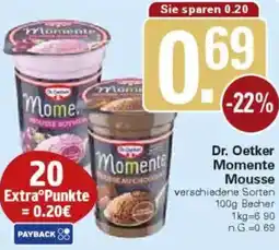 WEZ Dr. Oetker Momente Mousse Angebot