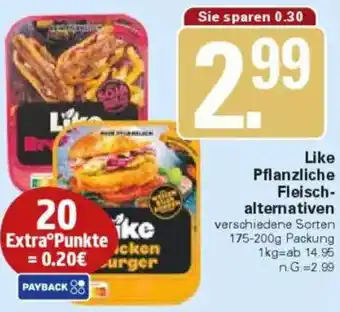 WEZ Like Pflanzliche Fleischalternativen Angebot