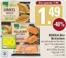 WEZ EDEKA Bio Brötchen Angebot