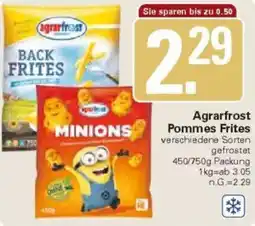 WEZ Agrarfrost Pommes Frites Angebot