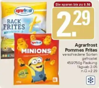 WEZ Agrarfrost Pommes Frites Angebot