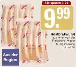 WEZ Rostbratwurst Angebot