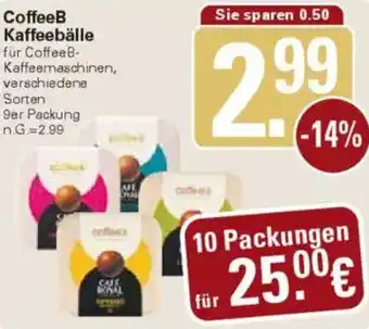 WEZ CoffeeB Kaffeebälle Angebot