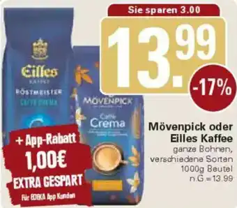 WEZ Mövenpick oder Eilles Kaffee Angebot