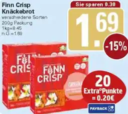 WEZ Finn Crisp Knäckebrot Angebot