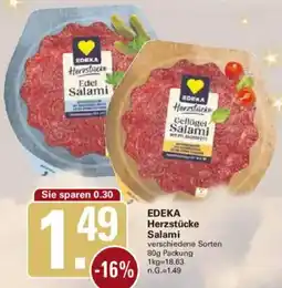 WEZ EDEKA Herzstücke Salami Angebot