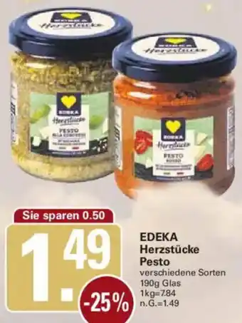 WEZ EDEKA Herzstücke Pesto Angebot