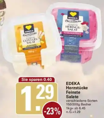 WEZ EDEKA Herzstücke Feinste Salate Angebot
