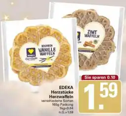 WEZ EDEKA Herzstücke Herzwaffeln Angebot