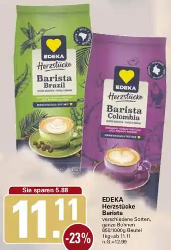 WEZ EDEKA Herzstücke Barista Angebot