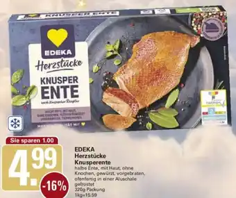 WEZ EDEKA Herzstücke Knusperente Angebot