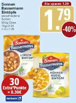 WEZ Sonnen Bassermann Eintöpfe Angebot