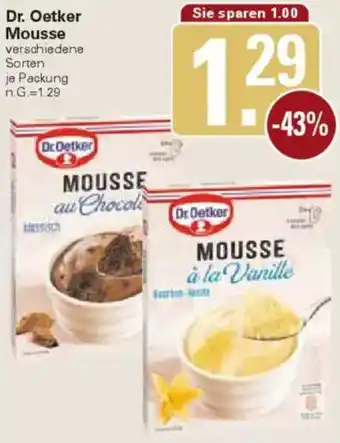 WEZ Dr. Oetker Mousse Angebot